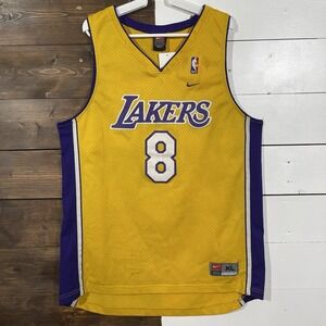 Vintage Nike Kobe Bryant #8 LA Lakers NBA Stitched Swingman Jersey Mens‎ XL